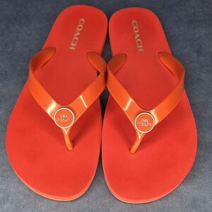 Coach Women's Orange Sandals